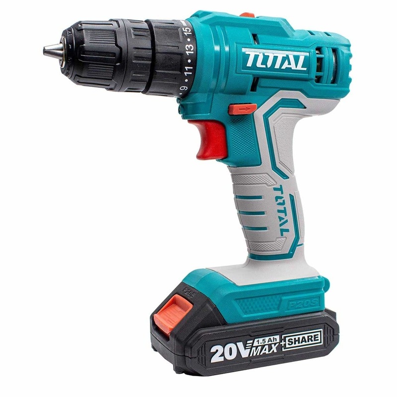 Total Lithium-ion Cordless Drill 20V / 1.5Ah / 45Nm – TDLI20011