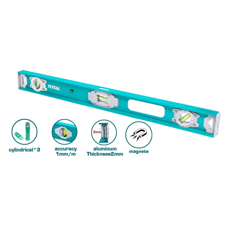 Total Spirit Level 120cm, 150cm, 180cm & 200cm