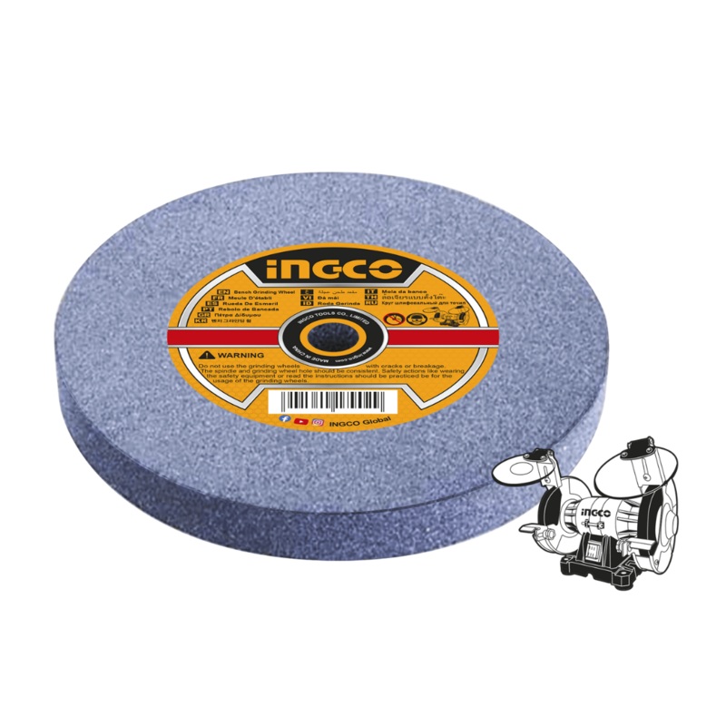 Ingco Abrasive Grinding Wheel for 6 & 8 Bench Grinders  AGW1506023 / AGW2008016