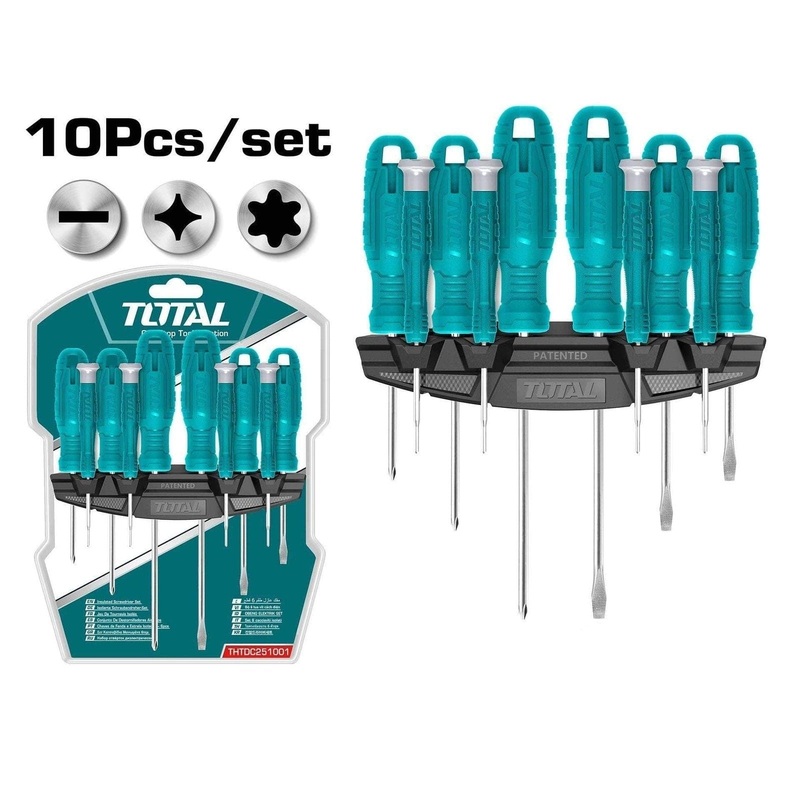 Total 10 Pieces Screwdriver & Precision Screwdriver Set – THTDC251001