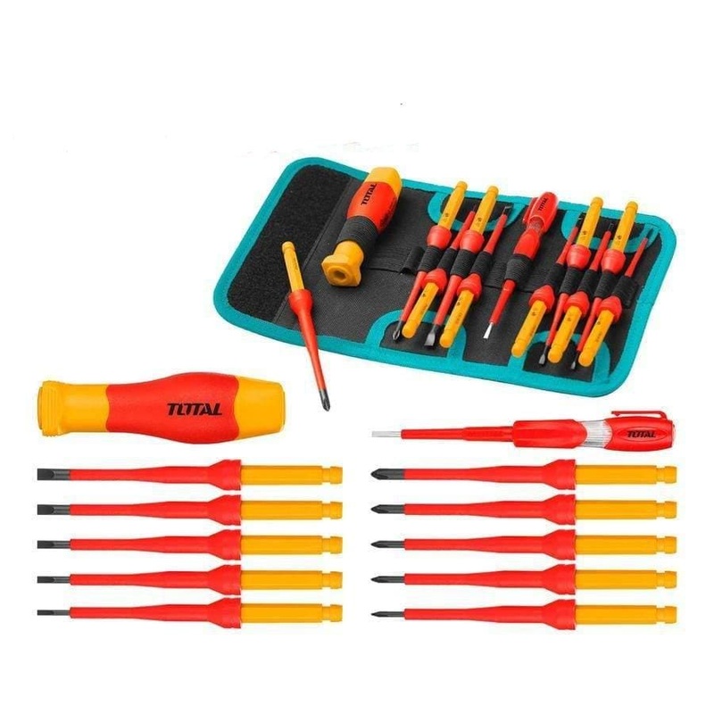 Total 12 Pieces Interchangeable Insulated Screwdriver Set – THKISD1201