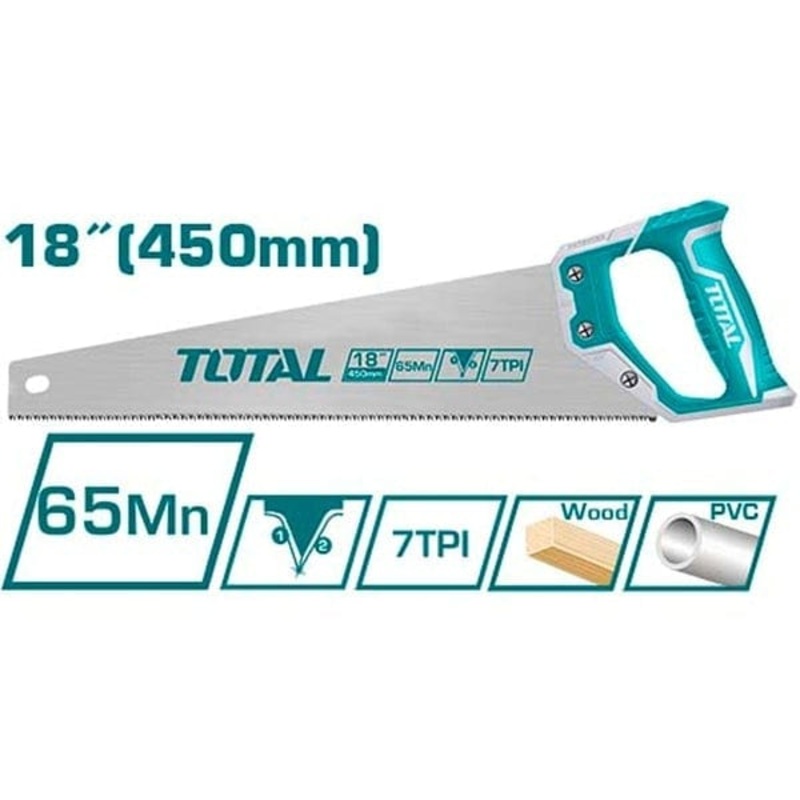 Total 18 Hand Saw with Teeth Protector – THT55450