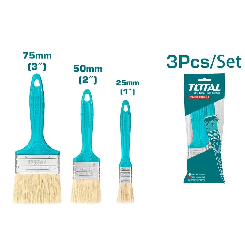 Total 3 Pieces Paint Brush Set – THT8450301
