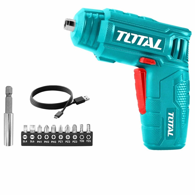 Total 4V Li-ion Cordless Screwdriver – TSDLI0402