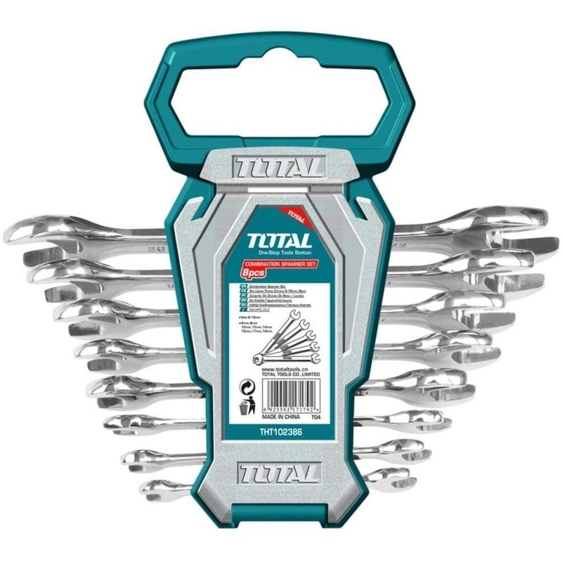 Total 8 Pieces Double Open End Spanner Set  – THT102386