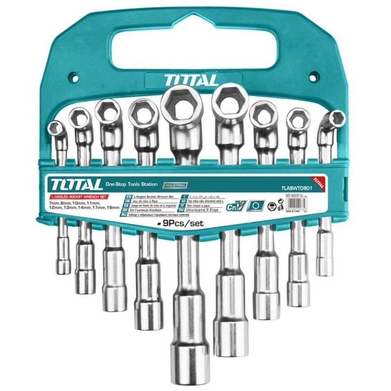 Total 9 Pieces L-Angled Socket Wrench Set – TLASWT0901