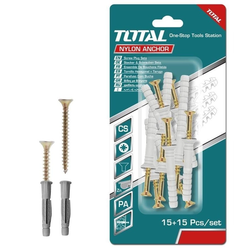Total Nylon Anchor|6x40mm|6x60mm|8x60mm|8x80mm