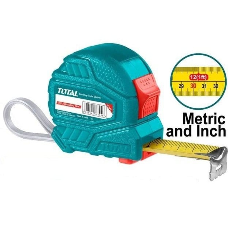 Total Steel Measuring Tape 5m x 25mm – TMT34525