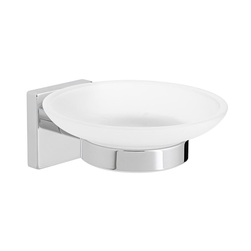 Vado Bokx Frosted Glass Soap Dish & Holder – AX-BOK-182-CP
