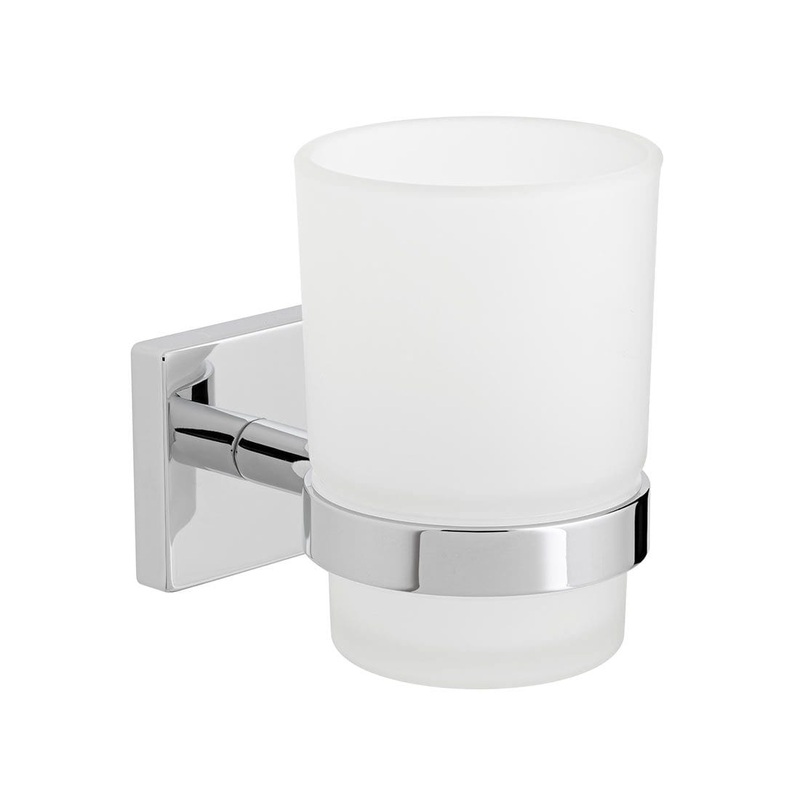 Vado Bokx Frosted Glass Tumbler & Holder – AX-BOK-183-CP