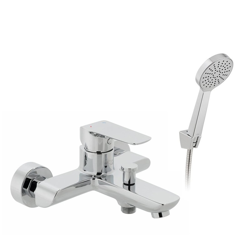 Vado Vala Bath Shower Mixer & Shower Kit – AX-VAL-123+K-CP