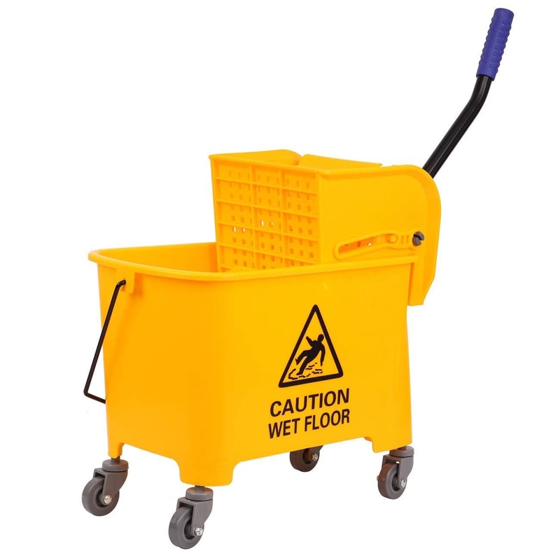 Heavy Duty 20L Mop Bucket with Down Press Wringer