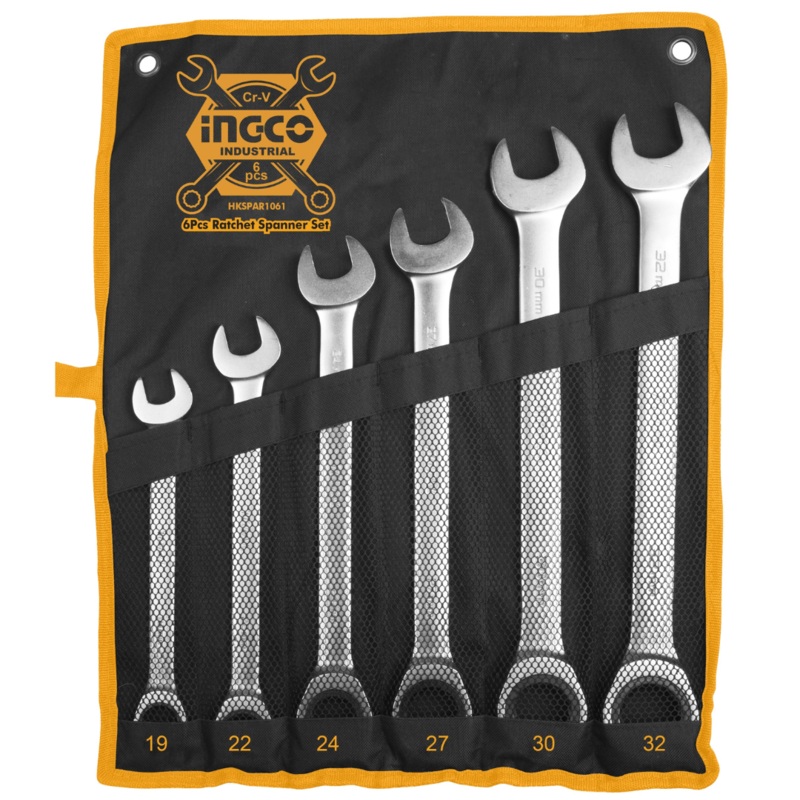 Ingco 6 Pieces Rachet Spanner Set – HKSPAR1061