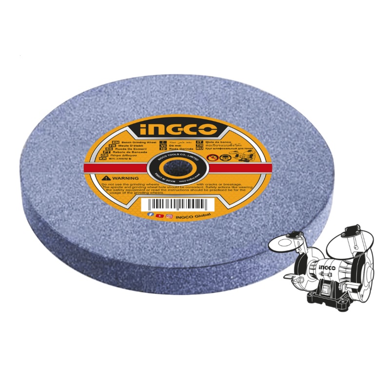 Ingco 80 Grit Abrasive Grinding Wheel 200x16x20mm  AGW2008017