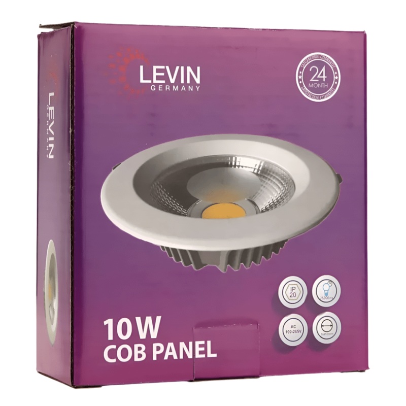 Levin LED 100mm 6500K Panel Day Light – 10W