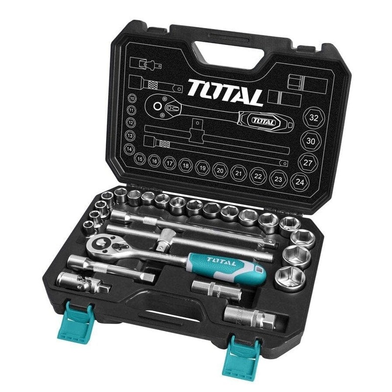 Total 25 Pieces 1/2 Socket Set – THT121251
