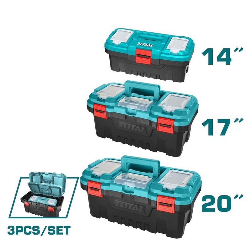 Total 3 Pieces Plastic Tool Boxes – TPBXK0031
