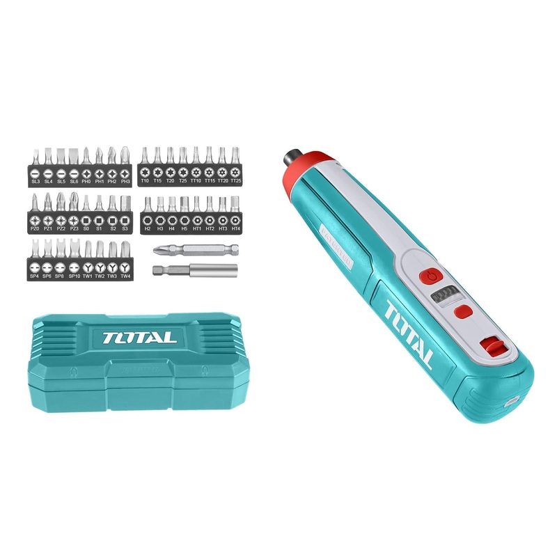 Total 4V Li-ion Cordless Screwdriver – TSDLI0403
