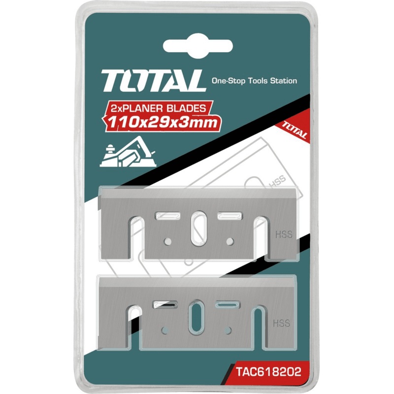 Total Planer Blades HSS 82x29x3mm – TAC618202
