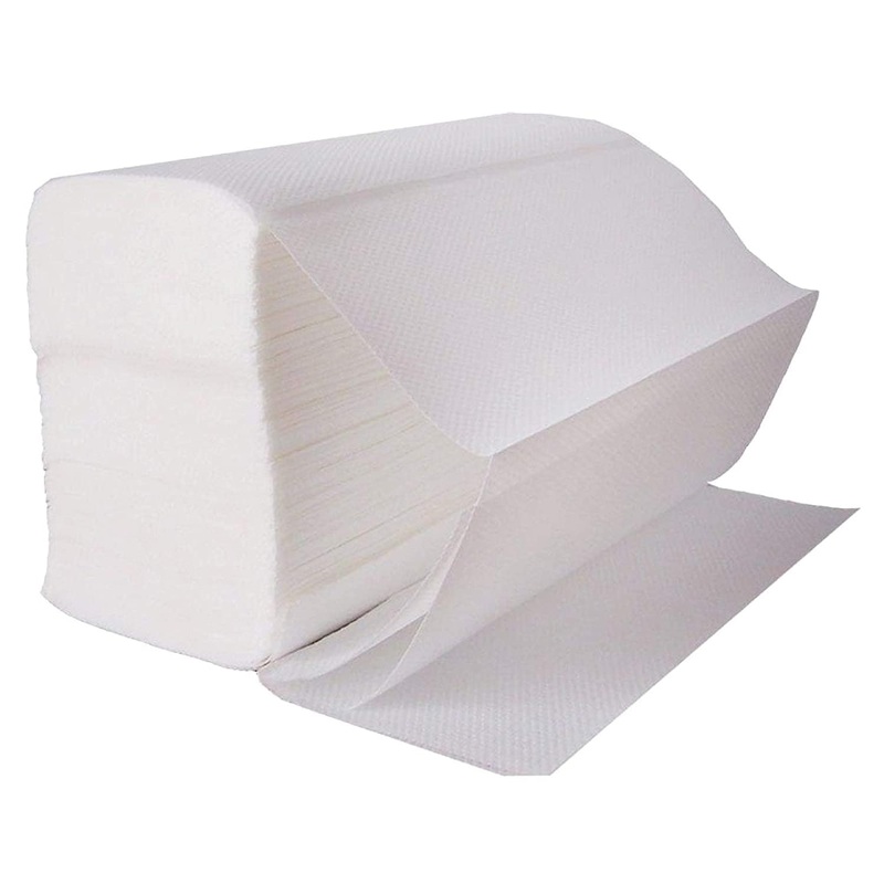 White Hand Tissue Paper Z Fold for Dispenser Refill – 20 Rolls/ 200 Sheets