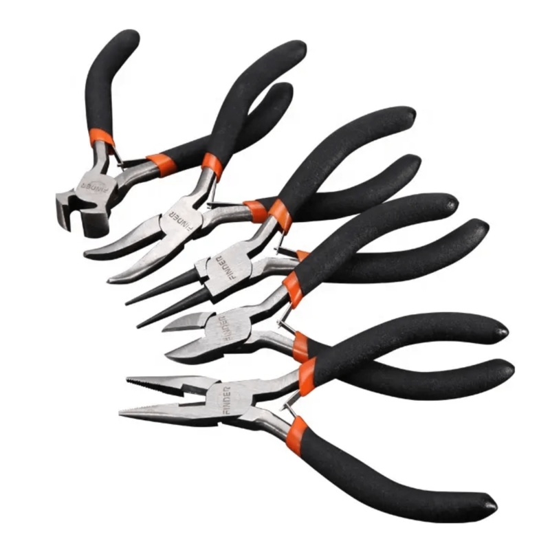 Finder 5 Pieces Dip Handle Mini Pliers – 125mm