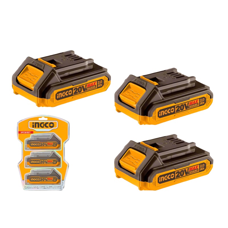 Ingco 3 Pieces Battery 20V 2Ah – COSLI240311