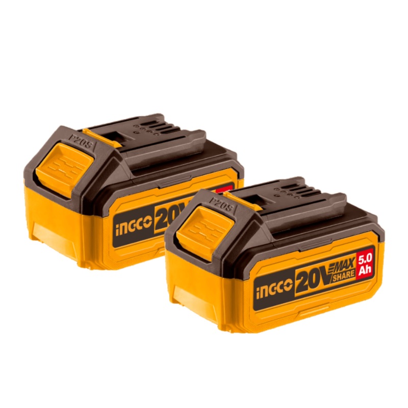 Ingco Two Pieces 20V 5.0Ah Lithium-Ion Battery Pack  COSLI240464