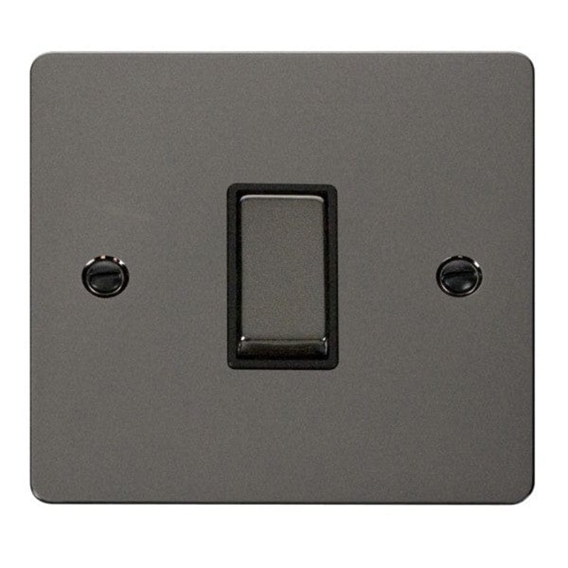 Click Define Black Nickel 10A 1 Gang Intermediate Switch