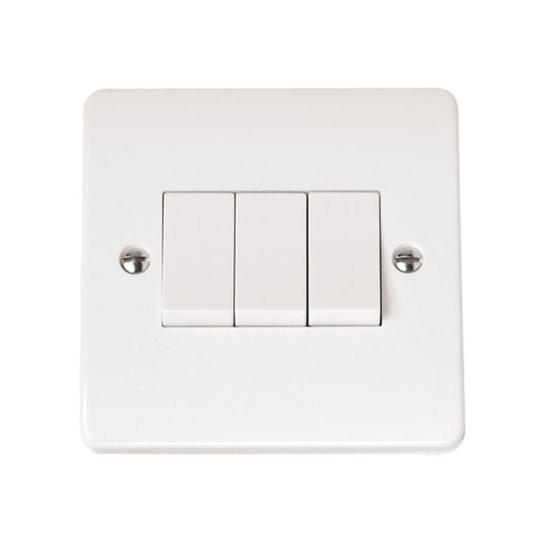 Click Mode 10A Switch 3 Gang 2 Way Switch