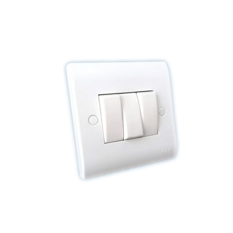 Eaton-MEM 3-Gang 2-Way 10A Light Switch