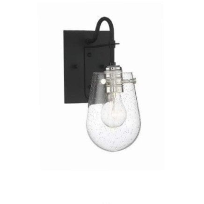 Langdon Mills Barnsley Seeded Glass Wall Sconce Light