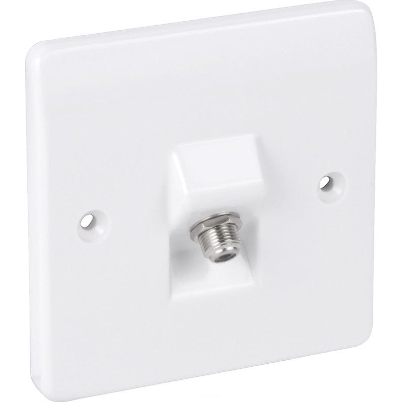 MK Electric 1-Gang Satellite F-Type Socket