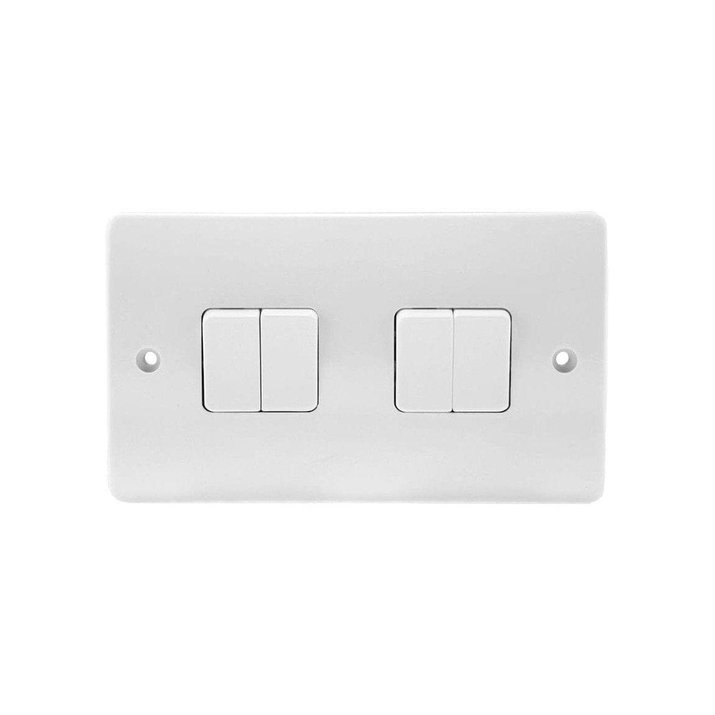MK Electric 10A 4-Gang 2-Way Light Switch
