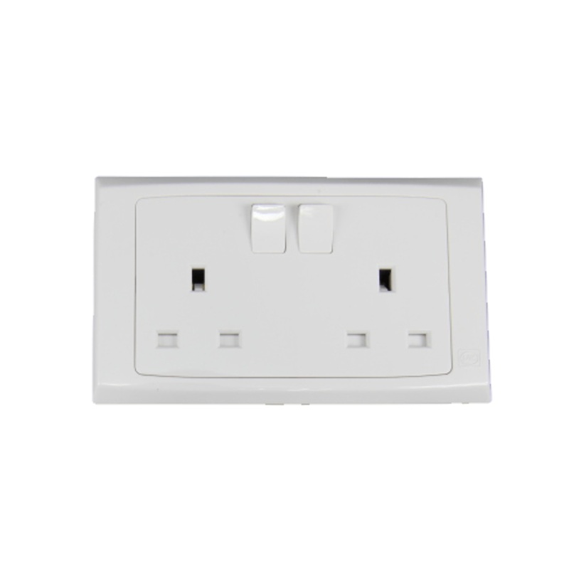 MK Electric 13A Double 2-Gang Socket