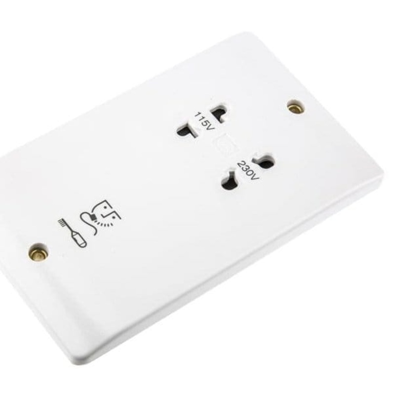 MK Electric Dual Voltage Shaver Socket