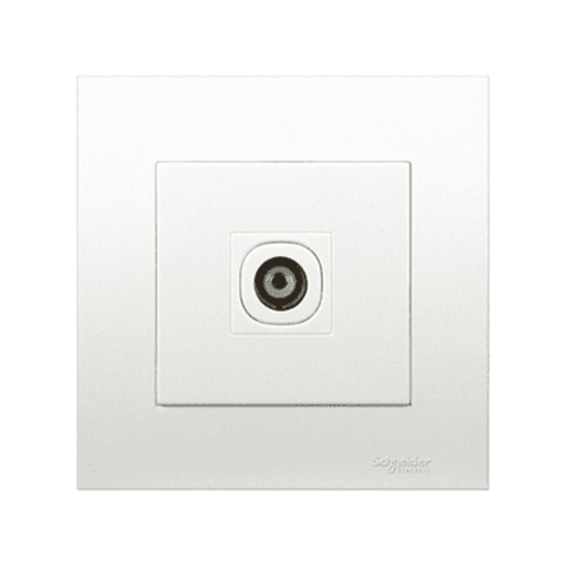 Schneider Vivace 1-Gang Coaxial TV Outlet