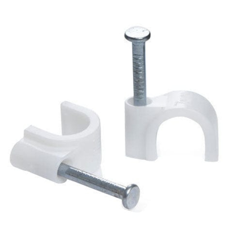 Tower Flat Plastic Cable Clips