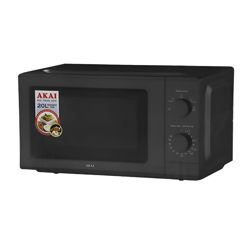 Akai Black Microwave Oven 20L 700W – MW075A-020MS