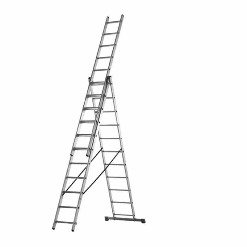 Total 3 Section Extension Ladder 3 x 9 – THLAD03391