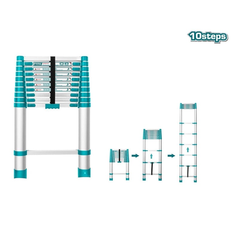 Total Telescopic Ladder 10 Steps – THLAD08101
