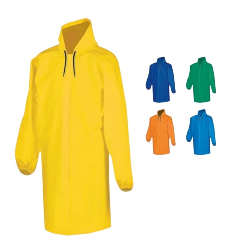 Hooded Rain Coat|Yellow|Blue|Navy Blue|L|XL|XXL