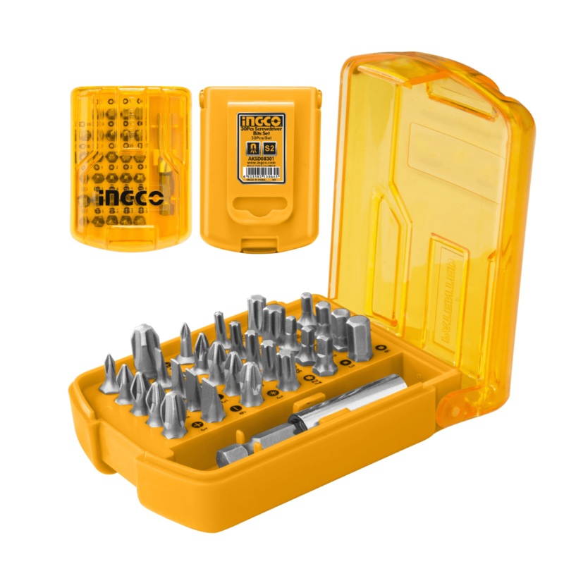 Ingco 30 Pieces Screwdriver Bits set – AKSD08301