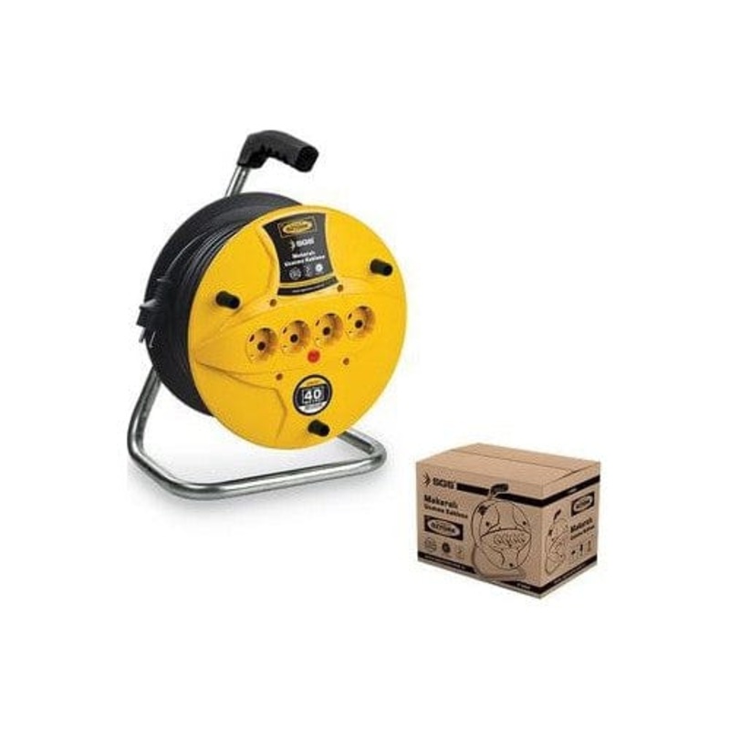 SGS 20m Roller Extension Cable Reel 3 x 1.5mm 2-Pins – SGS2100