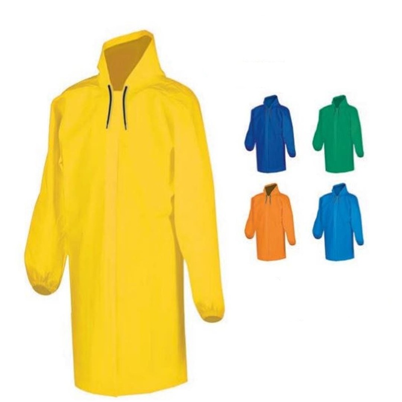 SGS Hooded Rain Coat|Yellow|Blue|Green|Navy Blue