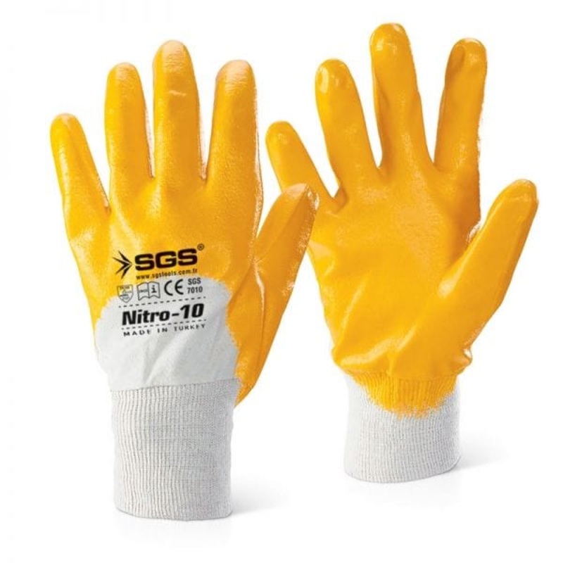 SGS Nitrile Coated Polyester Gloves Nitro-10 – SGS7010