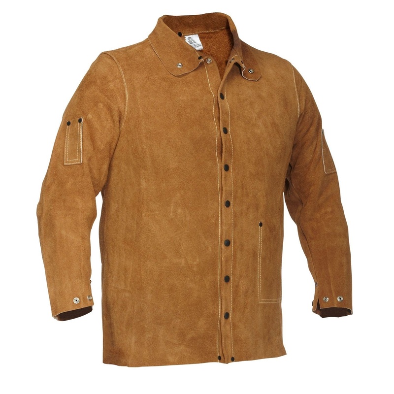 Invicto Brown Suede Cowhide Welder Jacket