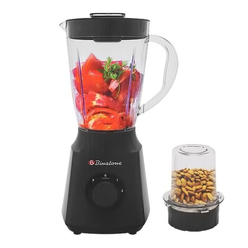 Binatone 1.5L Grey Blender With Mill 300W  BLG 412