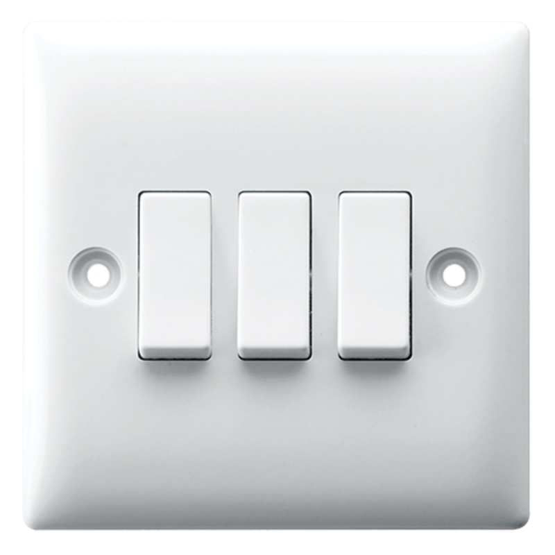Click Seera 3-Gang 2-Way Switch
