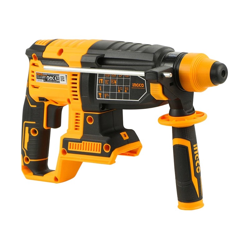 Ingco 20V Brushless Lithium-Ion Rotary Hammer 4.0Ah with SDS Plus  CRHLI20228