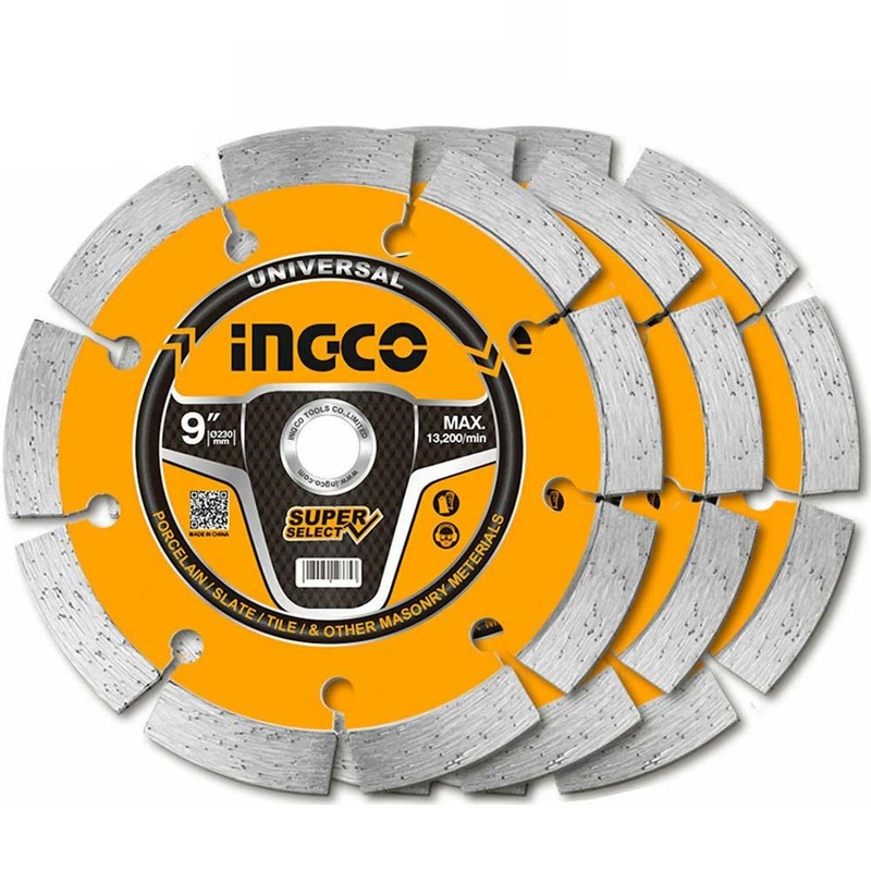 Ingco 3-Pieces 9 Dry Diamond Disc Set  DMD0123023